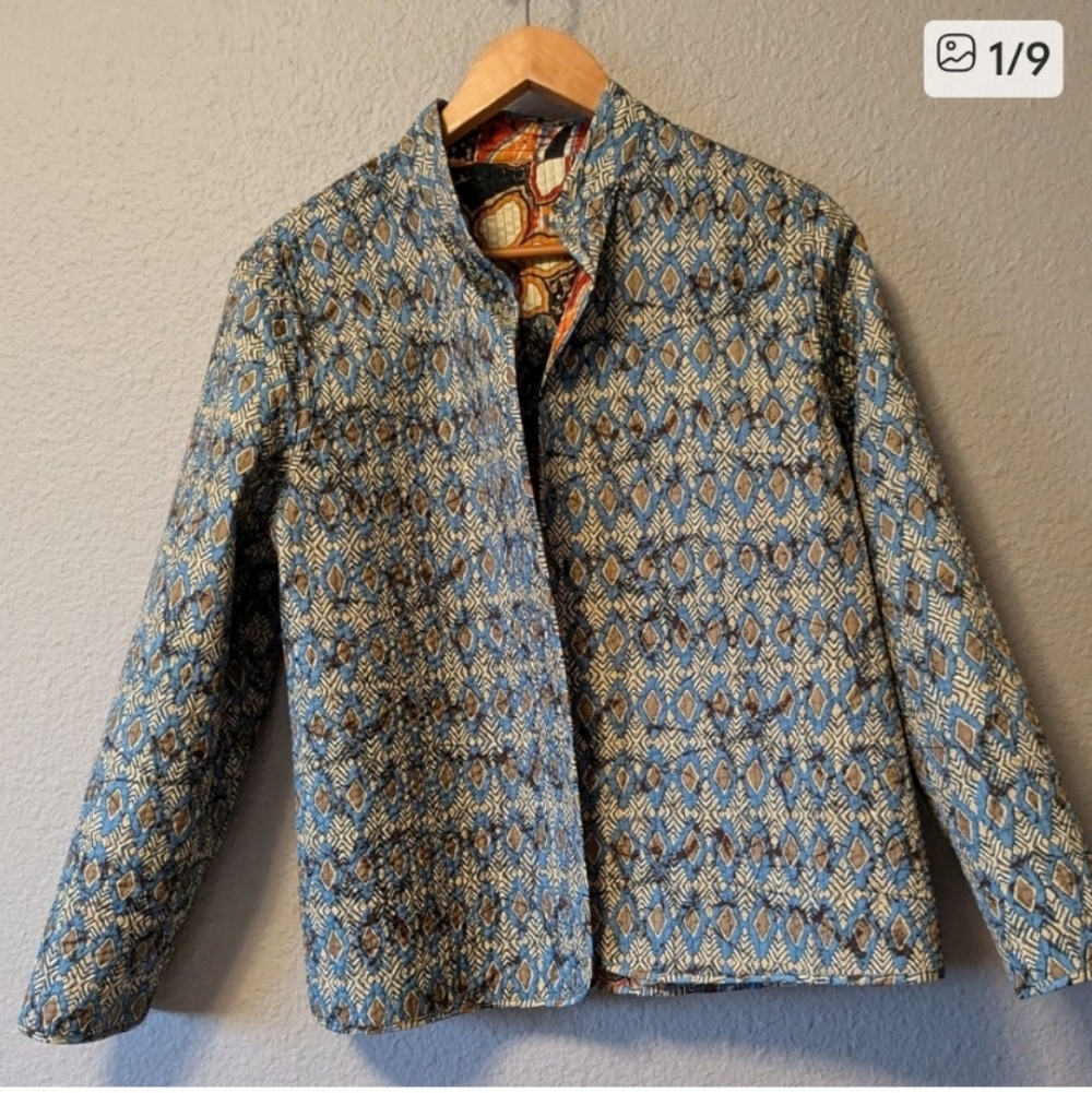 Alfred Dunner Patchwork Jacket Open Front Multico… - image 12